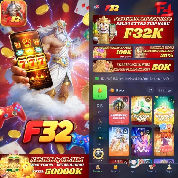 F32 Bonus Member Baru 100%